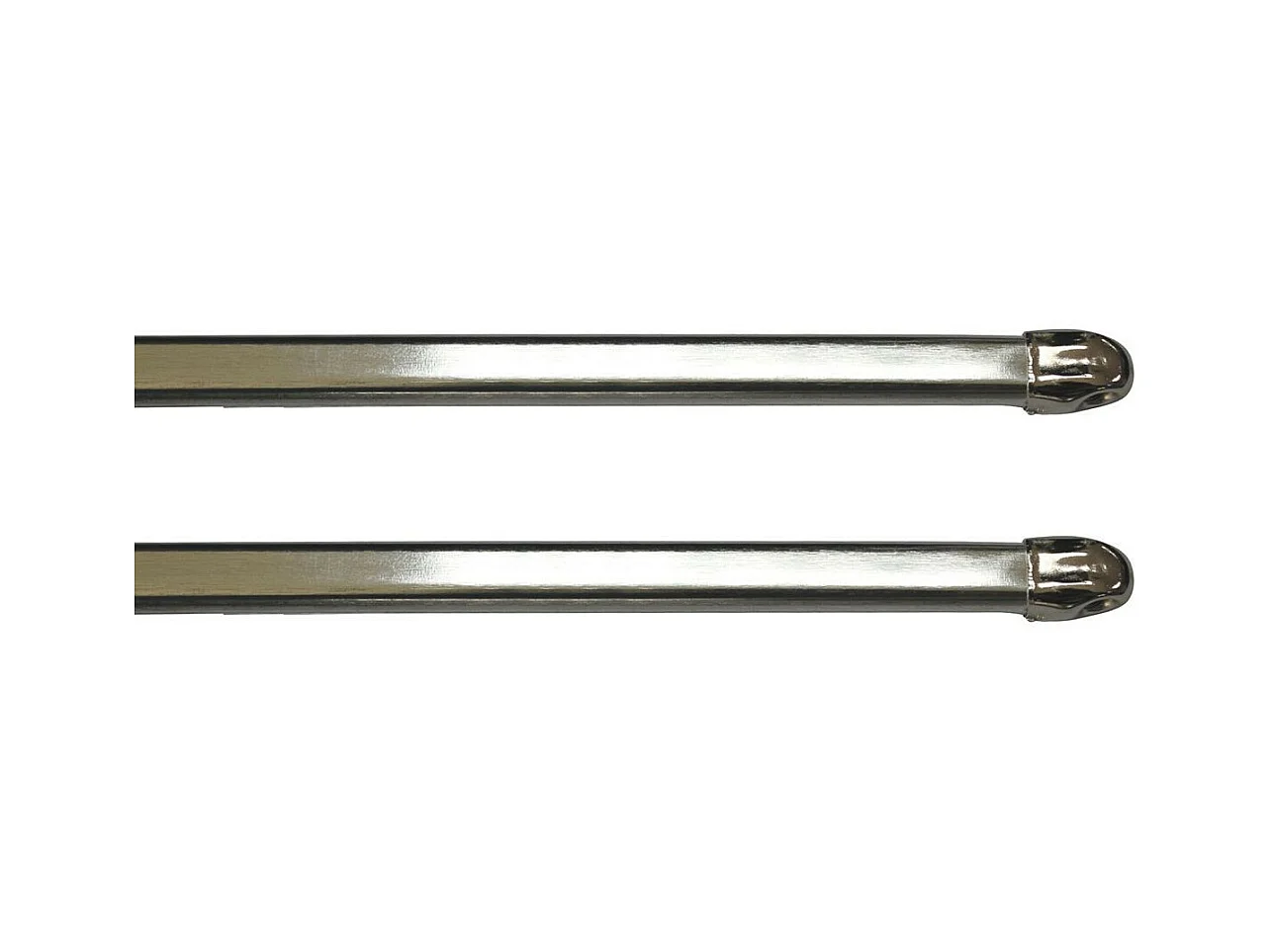 Lot de 2 Tringles Extensibles "Lio" 100-140cm Argent