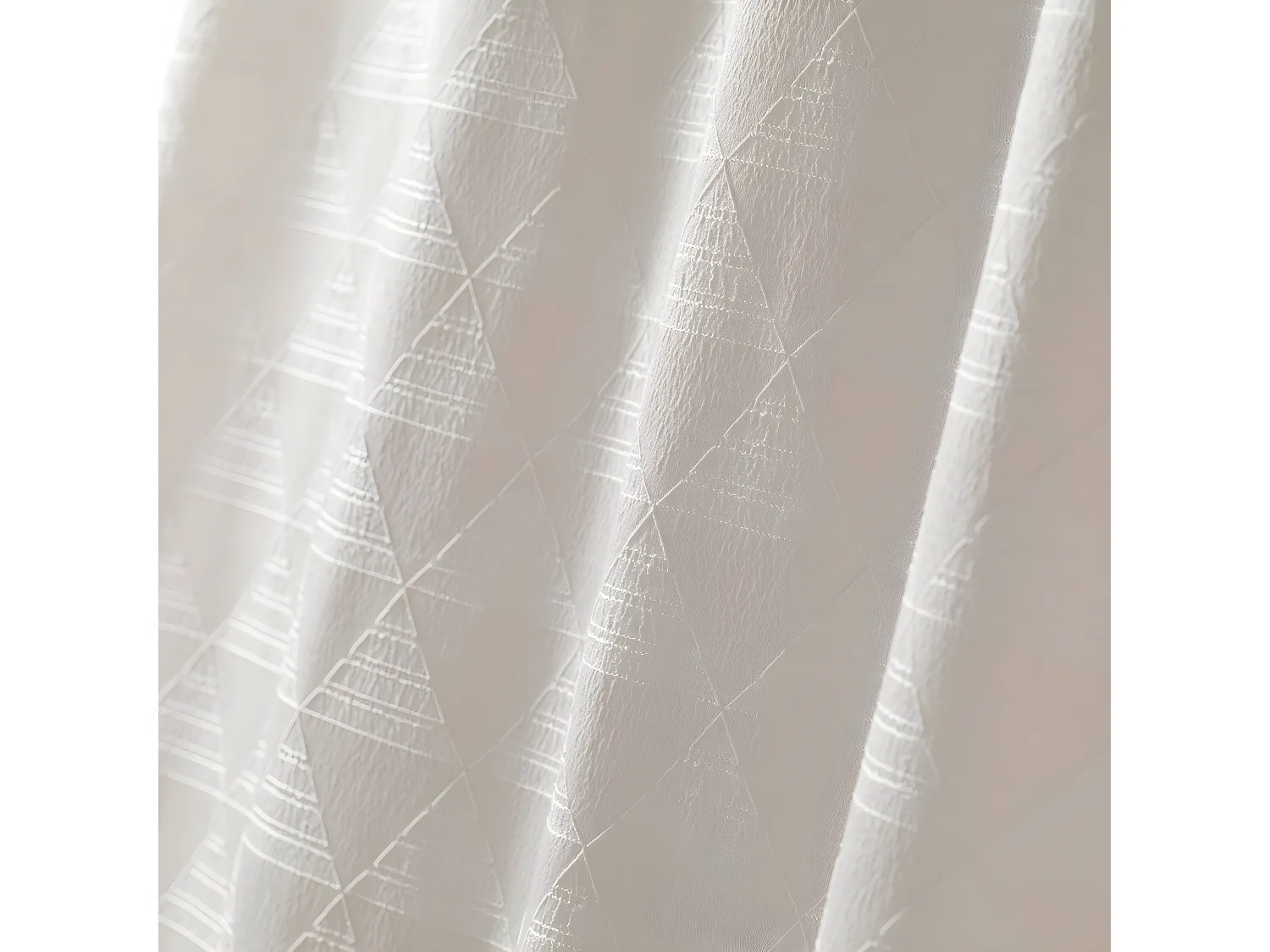 Rideau Imprimé "Triomy" 140x260cm Naturel