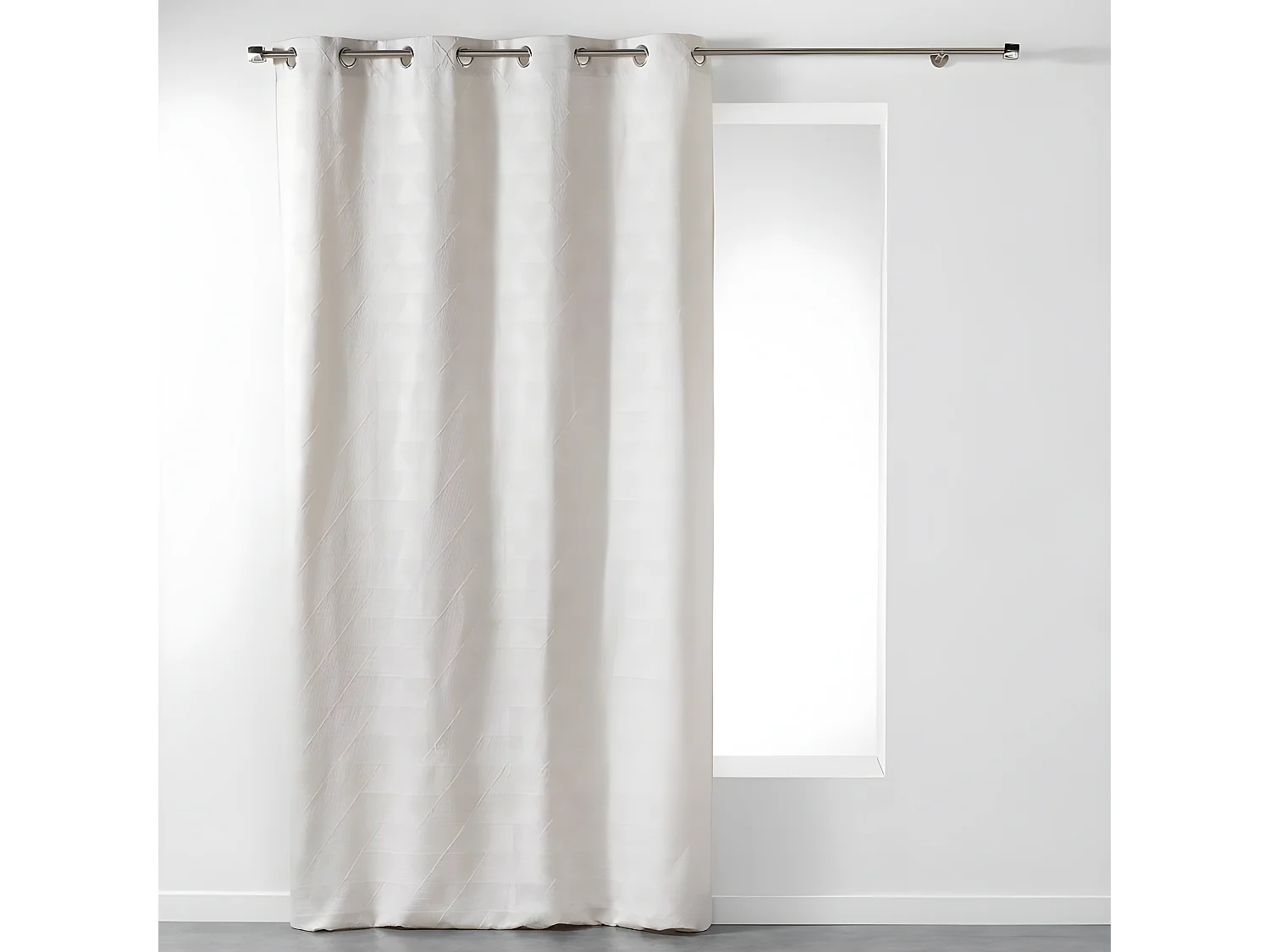 Rideau Imprimé "Triomy" 140x260cm Naturel