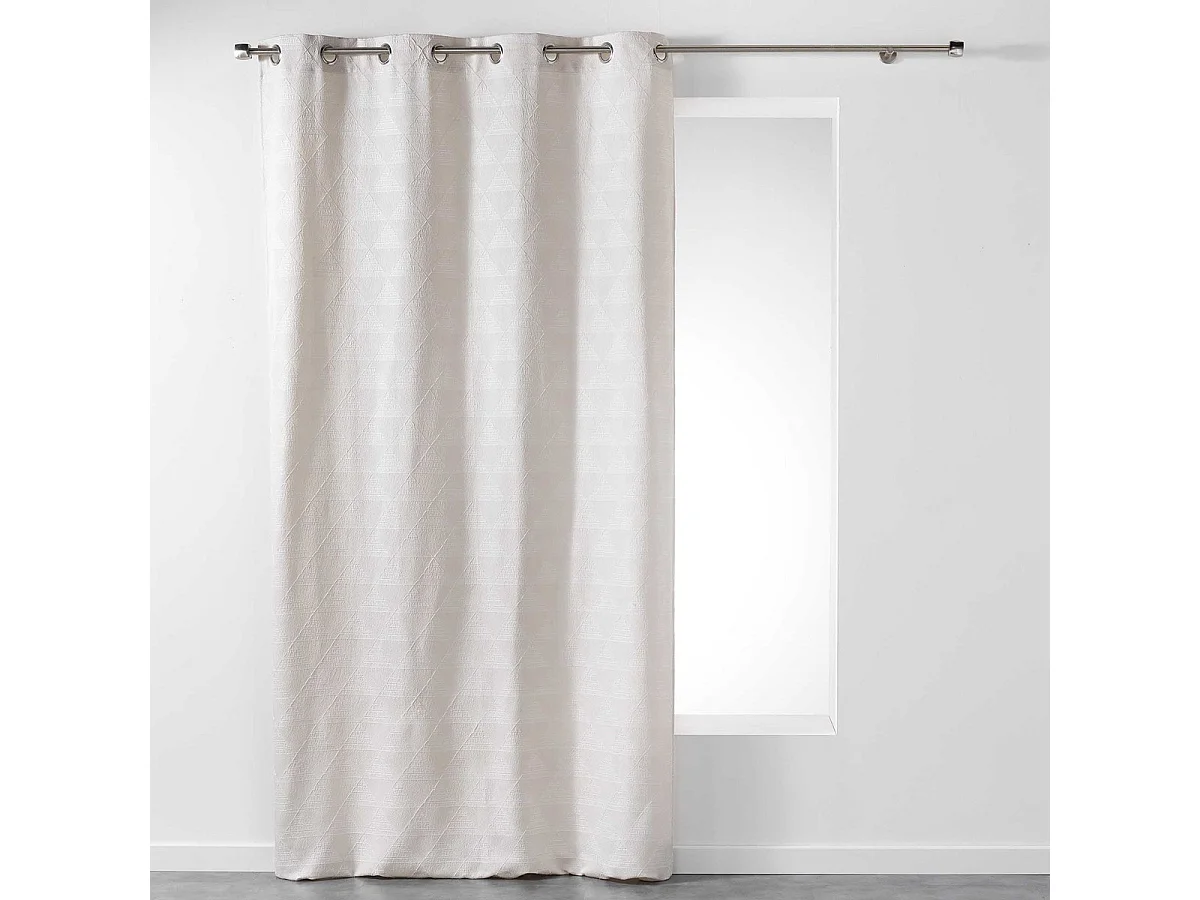Rideau Imprimé "Triomy" 140x260cm Naturel