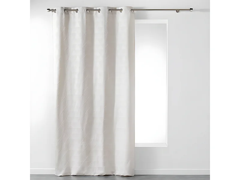 Rideau Imprimé "Triomy" 140x260cm Naturel