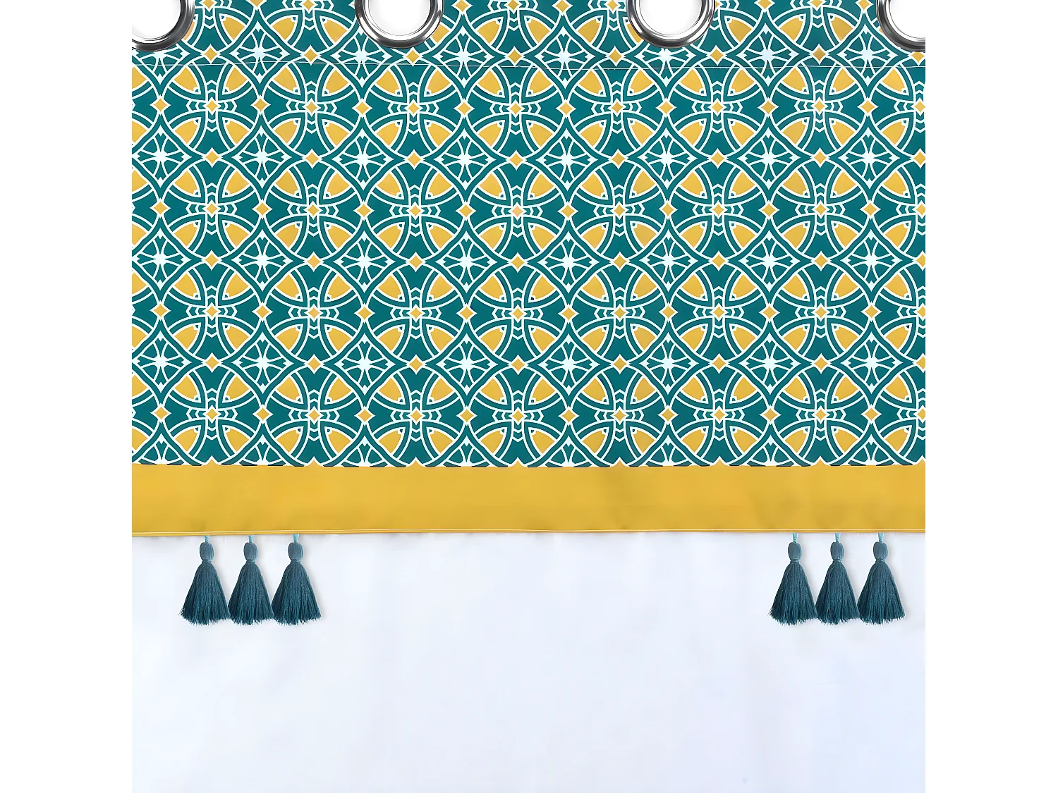 Rideau Voilage à Œillets "Callao" 140x240cm Bleu