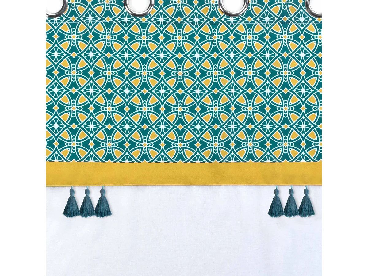 Rideau Voilage à Œillets "Callao" 140x240cm Bleu