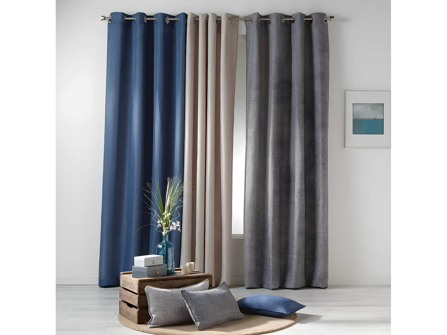 Rideau à Oeillets "Select" 140x260cm Anthracite