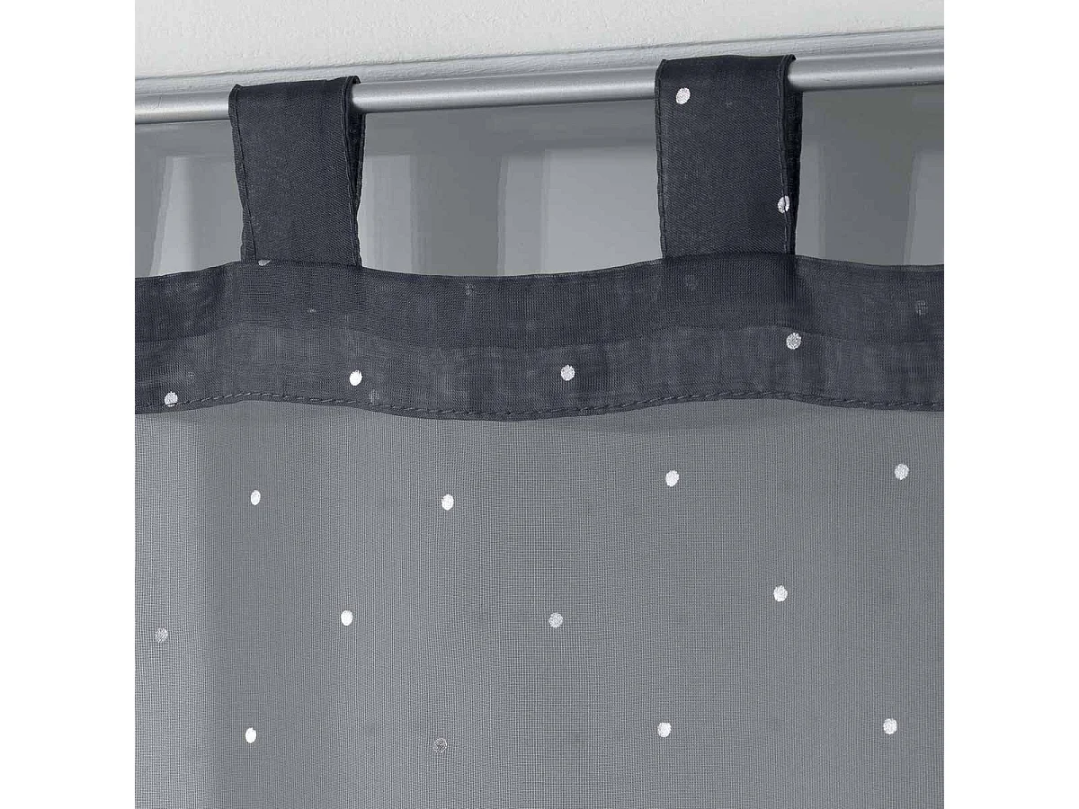 Paire de Voilages "Orion" 60x120cm Anthracite