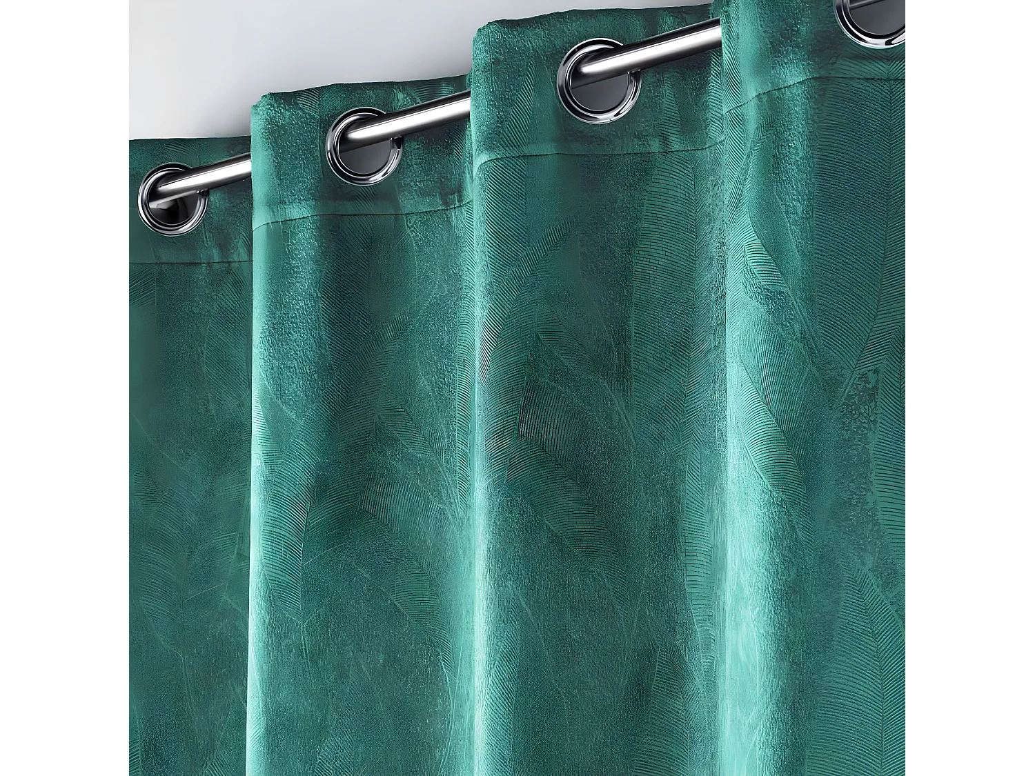 Rideau Occultant "Mélodie" 135x280cm Vert