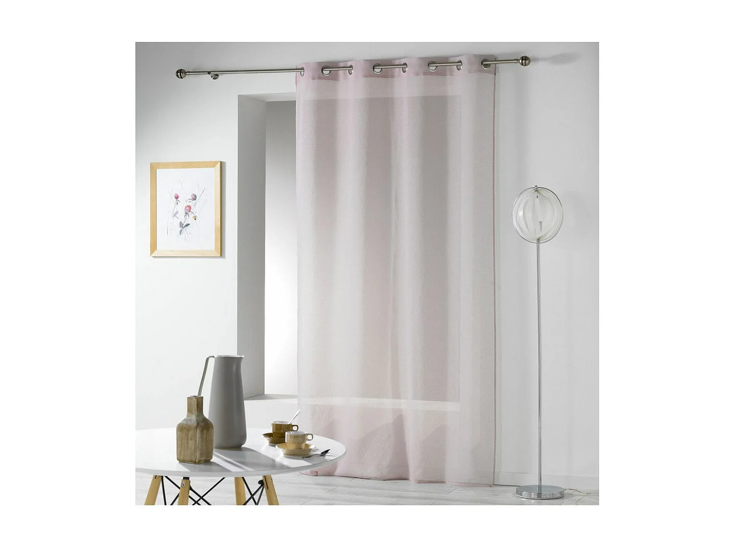 Rideau Voilage "Telma" 140x280cm Taupe