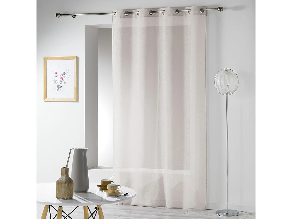 Rideau Voilage "Telma" 140x280cm Taupe