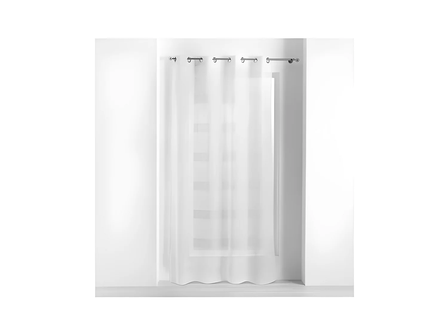 Rideau Voilage à Œillets "Ajourela" 140x240cm Blanc