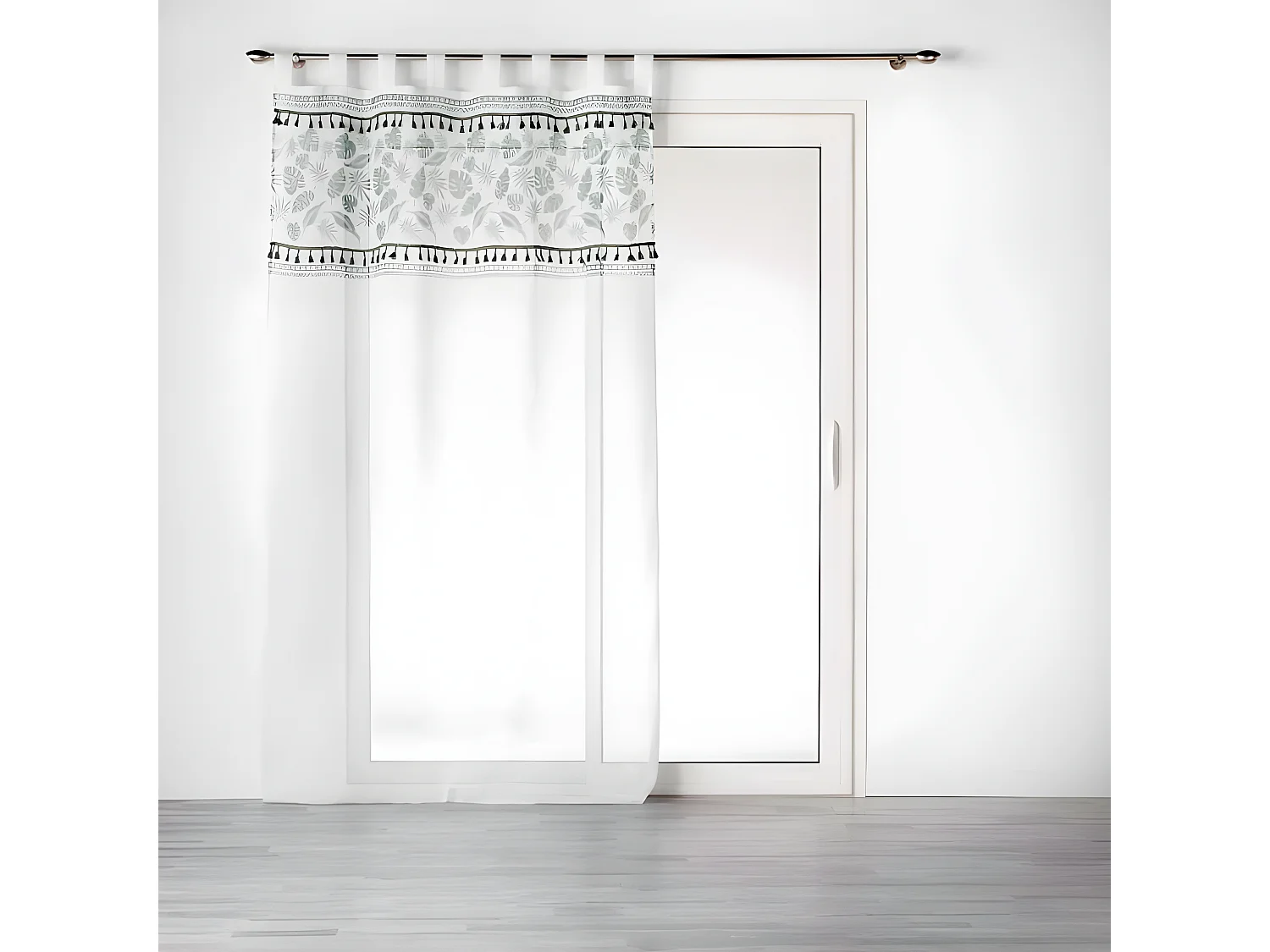 Rideau Voilage à Passants "Milagreen" 140x280cm Blanc