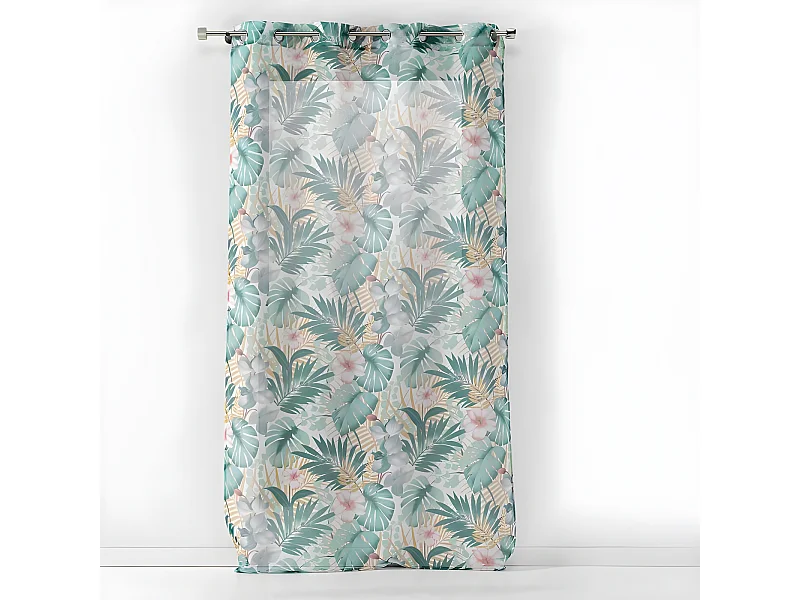 Rideau Voilage à Œillets "Kely" 140x240cm Blanc