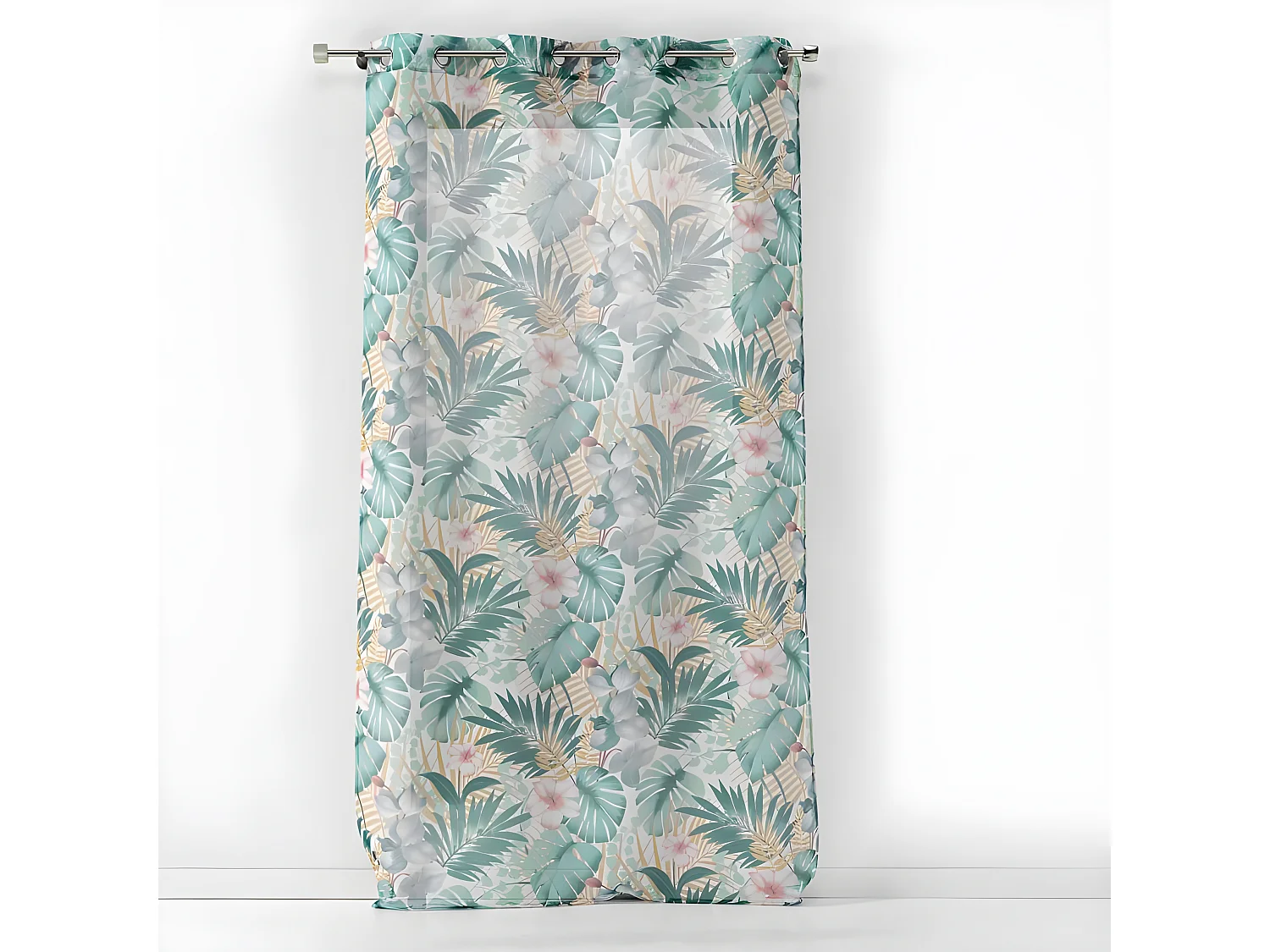 Rideau Voilage à Œillets "Kely" 140x240cm Blanc