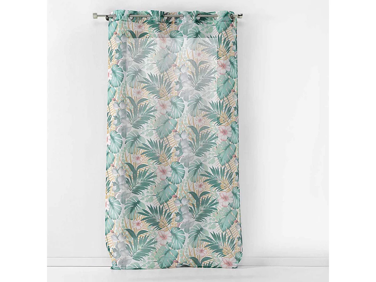 Rideau Voilage à Œillets "Kely" 140x240cm Blanc