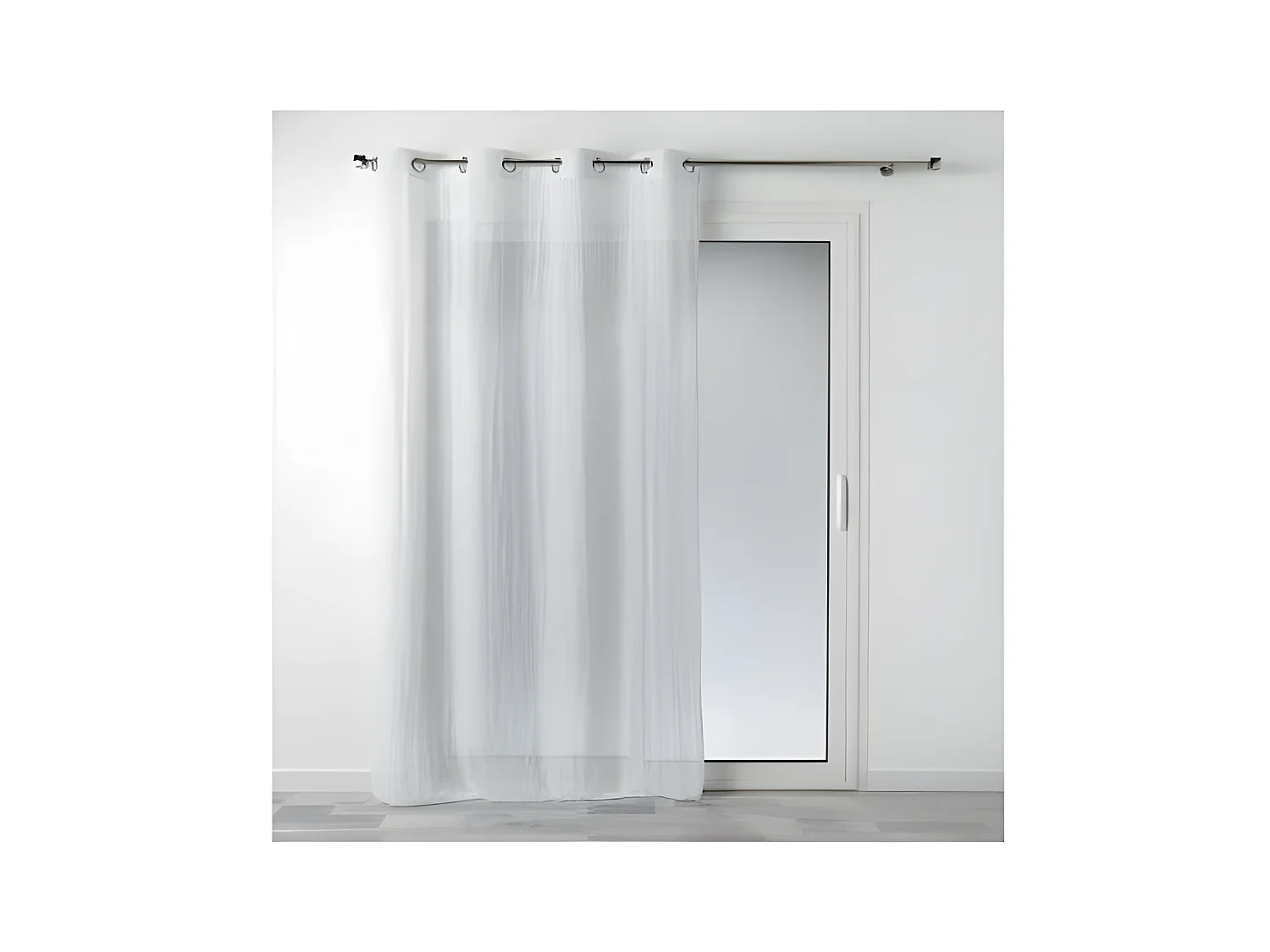 Rideau Voilage à Œillets "Mitsy" 140x240cm Blanc
