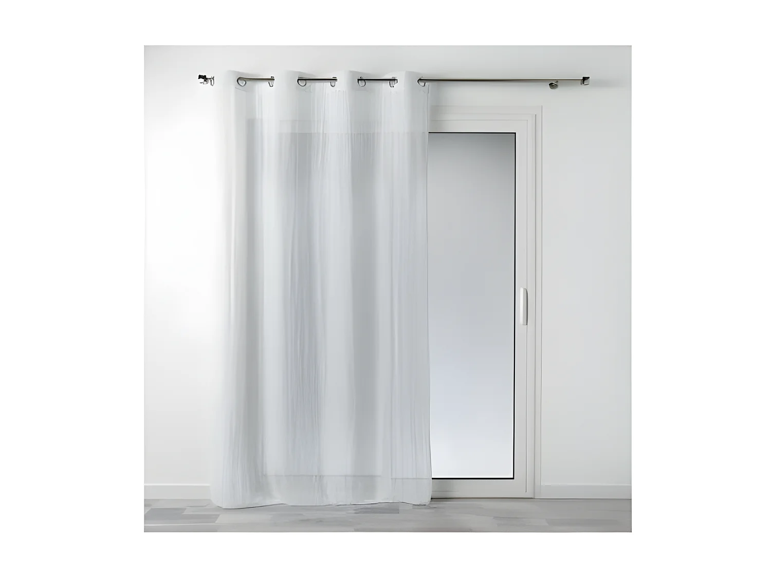 Rideau Voilage à Œillets "Mitsy" 140x240cm Blanc