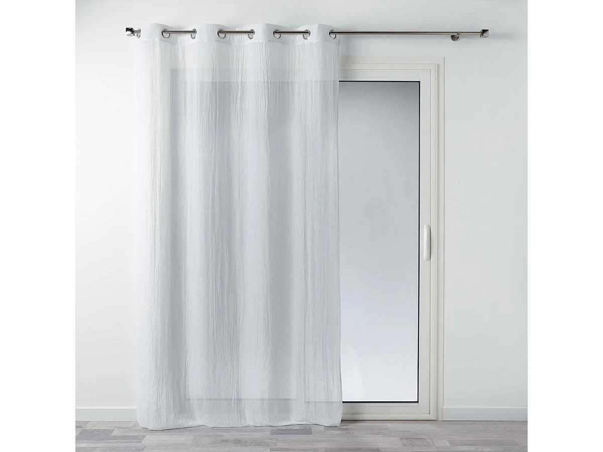 Rideau Voilage à Œillets "Mitsy" 140x240cm Blanc