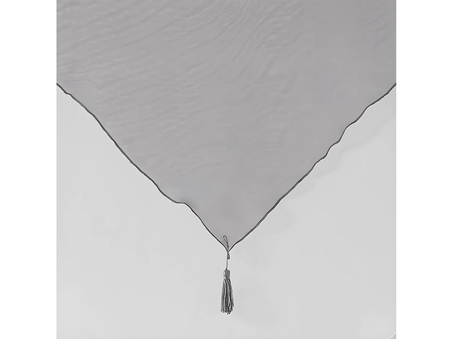 Paire de Voilages "Duo" 60x160cm Blanc & Gris