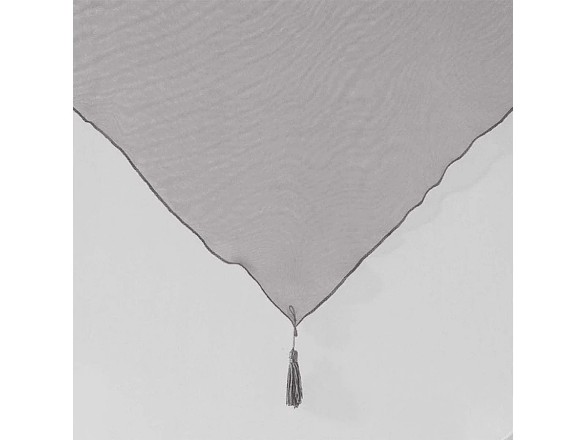 Paire de Voilages "Duo" 60x160cm Blanc & Gris