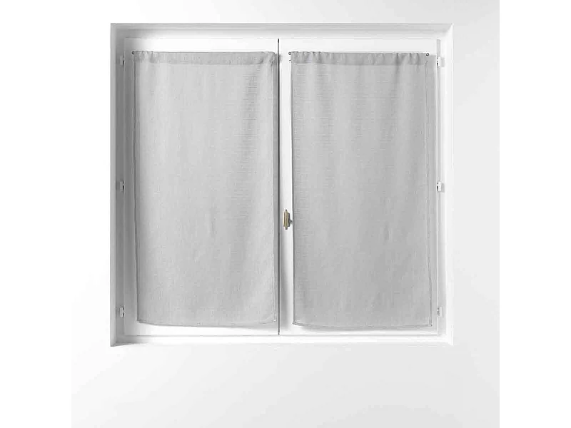 Paire de Voilages "Soane" 60x90cm Gris