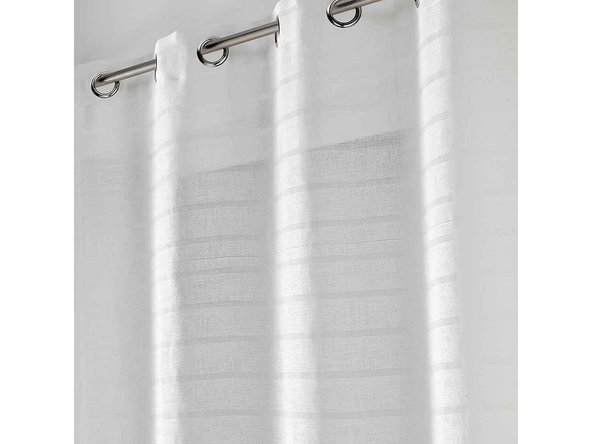 Rideau Voilage à Œillets "Samara" 135x280cm Blanc