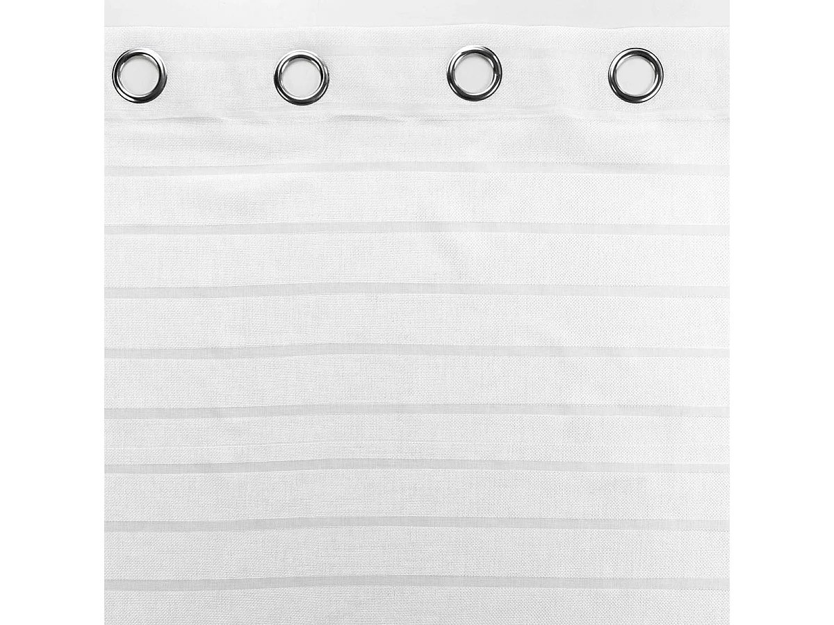 Rideau Voilage à Œillets "Samara" 135x280cm Blanc
