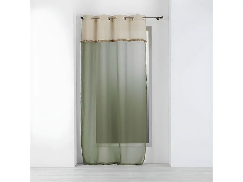 Rideau Voilage à Œillets "Greenybel" 140x240cm Vert