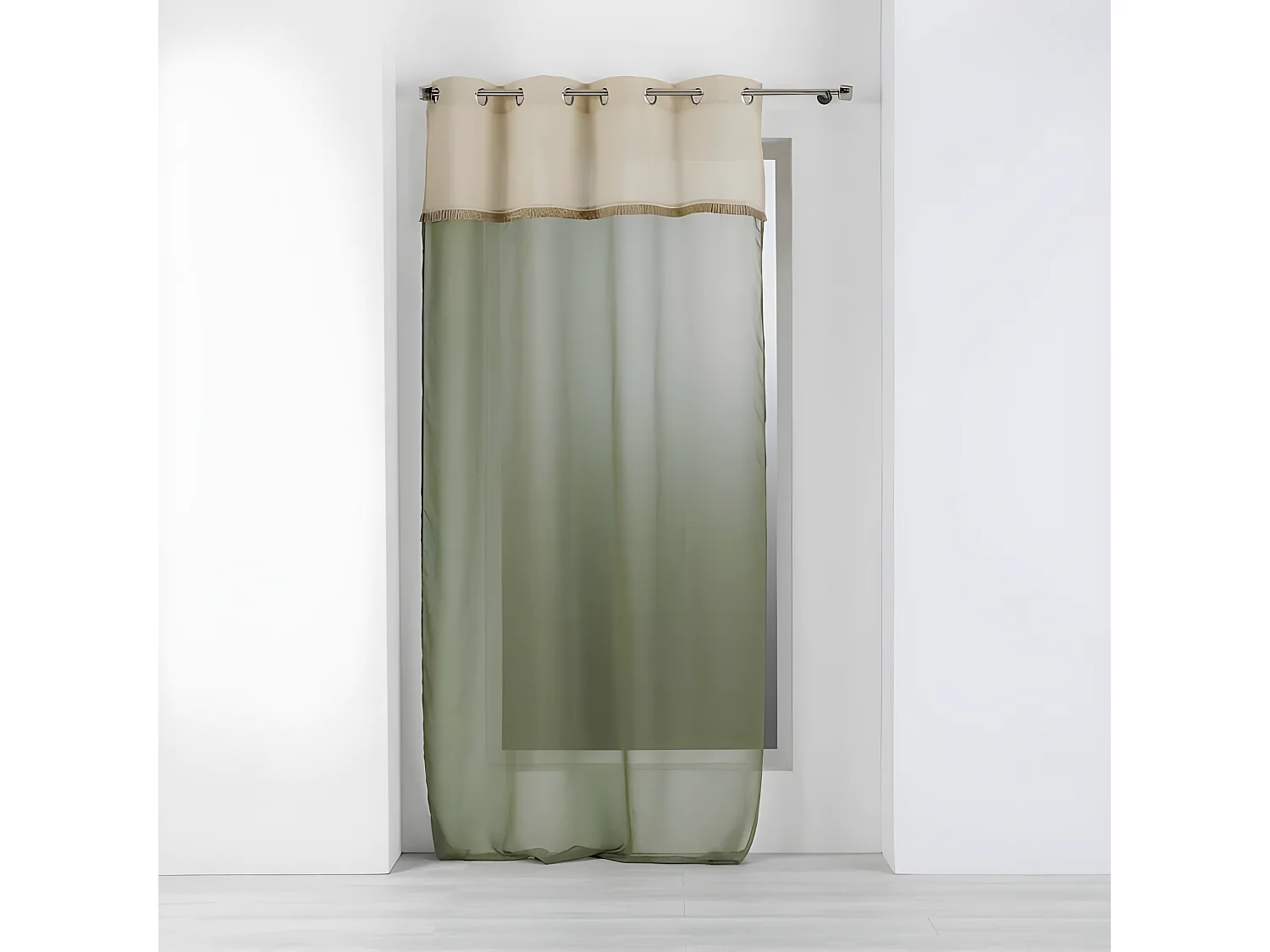 Rideau Voilage à Œillets "Greenybel" 140x240cm Vert