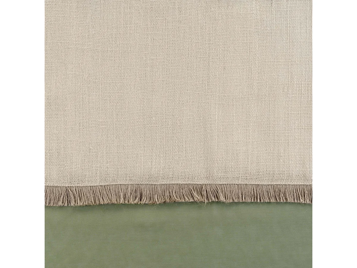 Rideau Voilage à Œillets "Greenybel" 140x240cm Vert