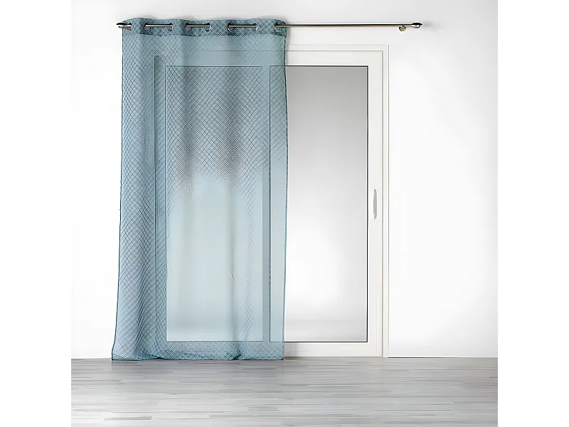 Rideau Voilage à Œillets "Havana" 140x240cm Menthe