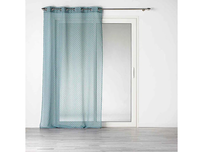 Rideau Voilage à Œillets "Havana" 140x240cm Menthe