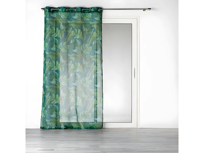 Rideau Voilage "Rio de Janeiro" 140x240cm Bleu