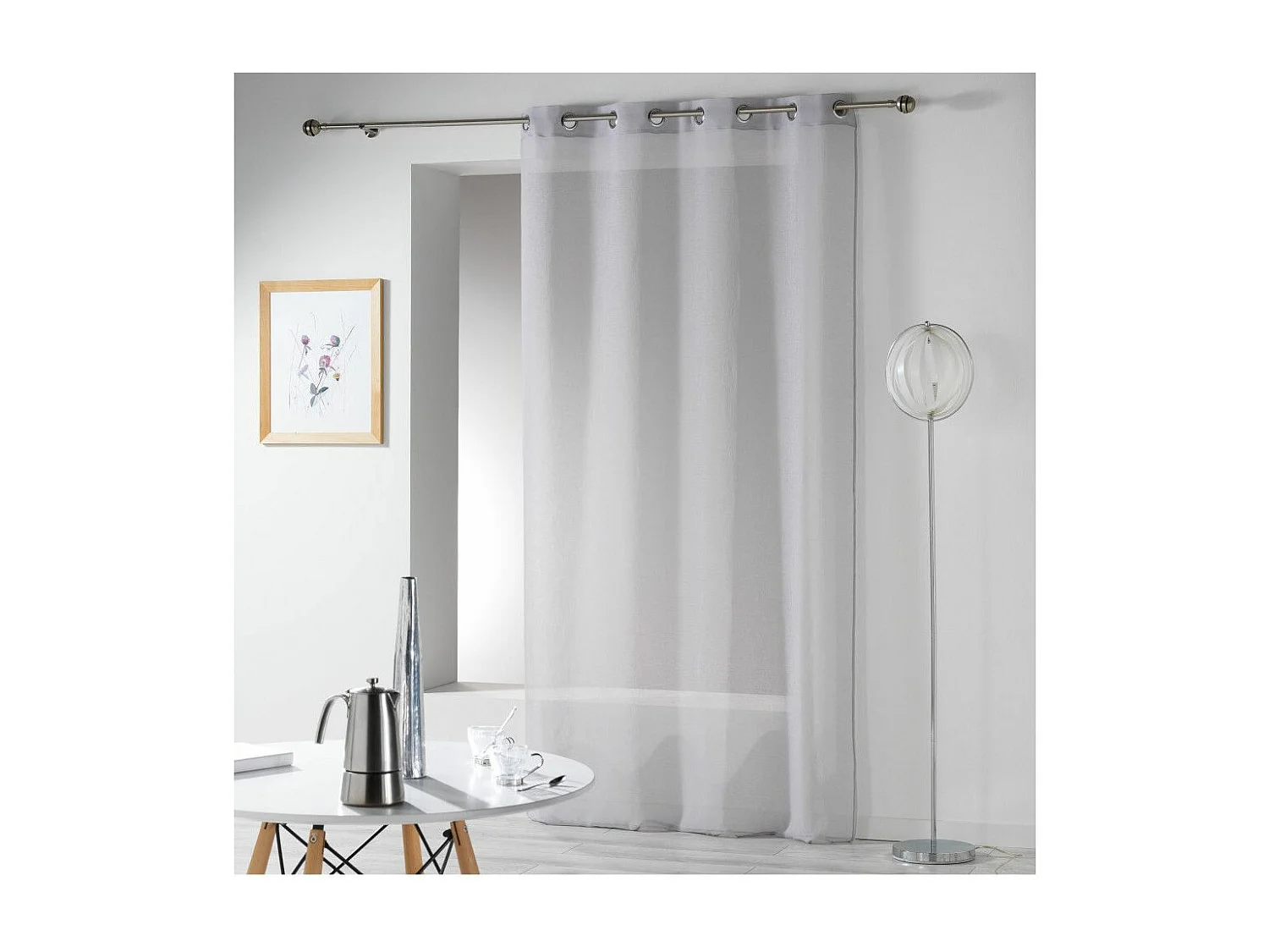 Rideau Voilage "Telma" 140x280cm Gris