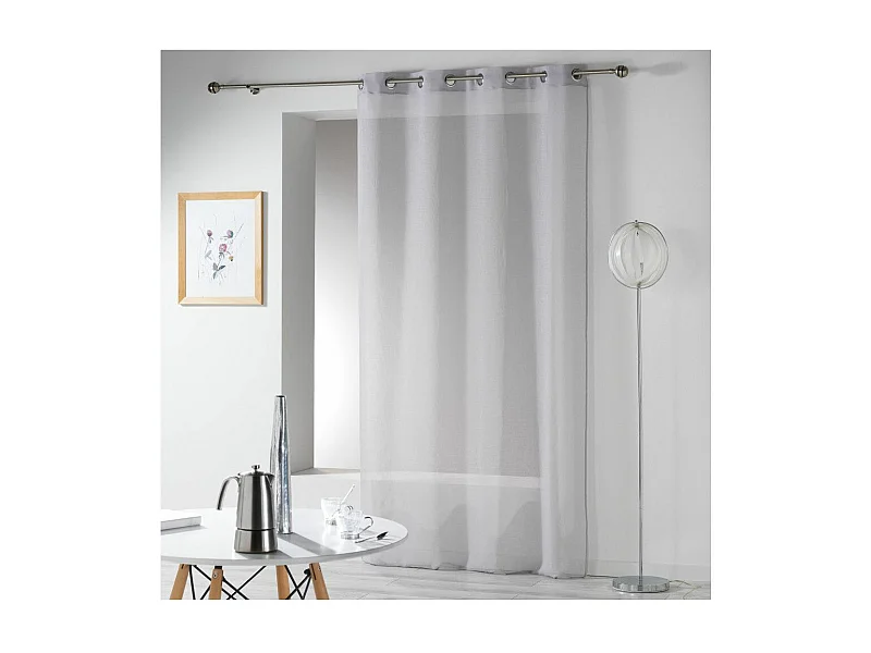 Rideau Voilage "Telma" 140x280cm Gris