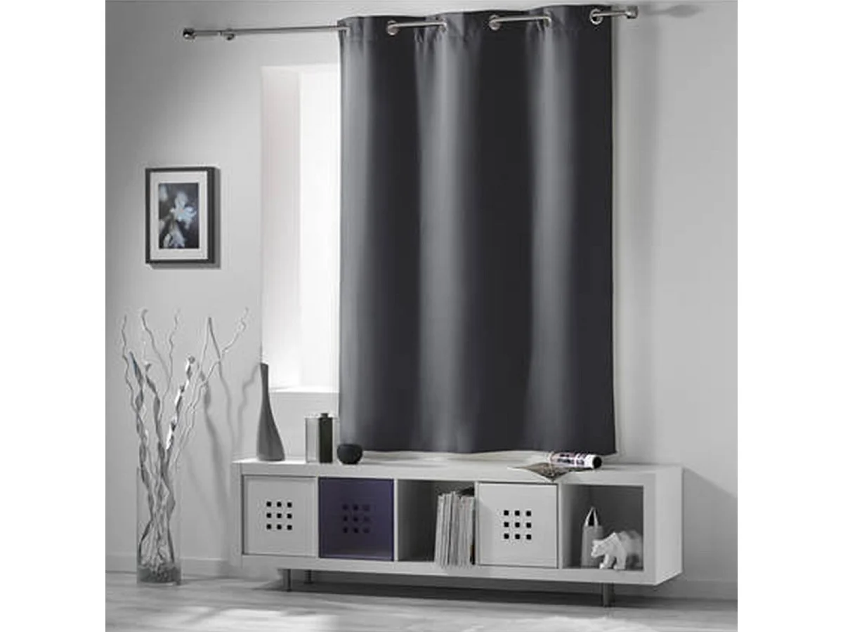 Verdunkelungsvorhang für Heizkörper mit geringer Höhe, 90 % Verdunkelung 135 x 180 cm