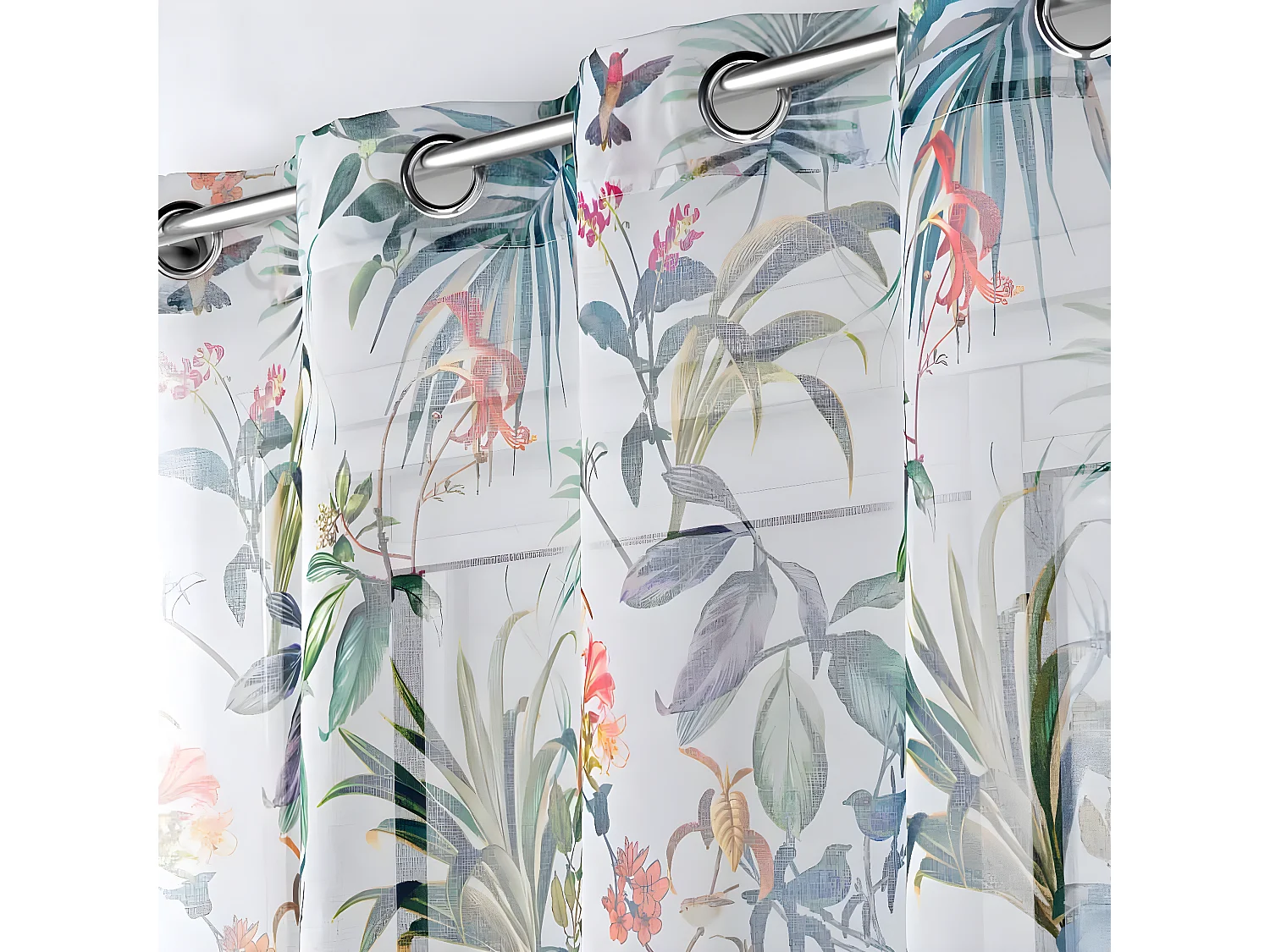 Rideau Voilage à Œillets "Féerie" 140x240cm Blanc