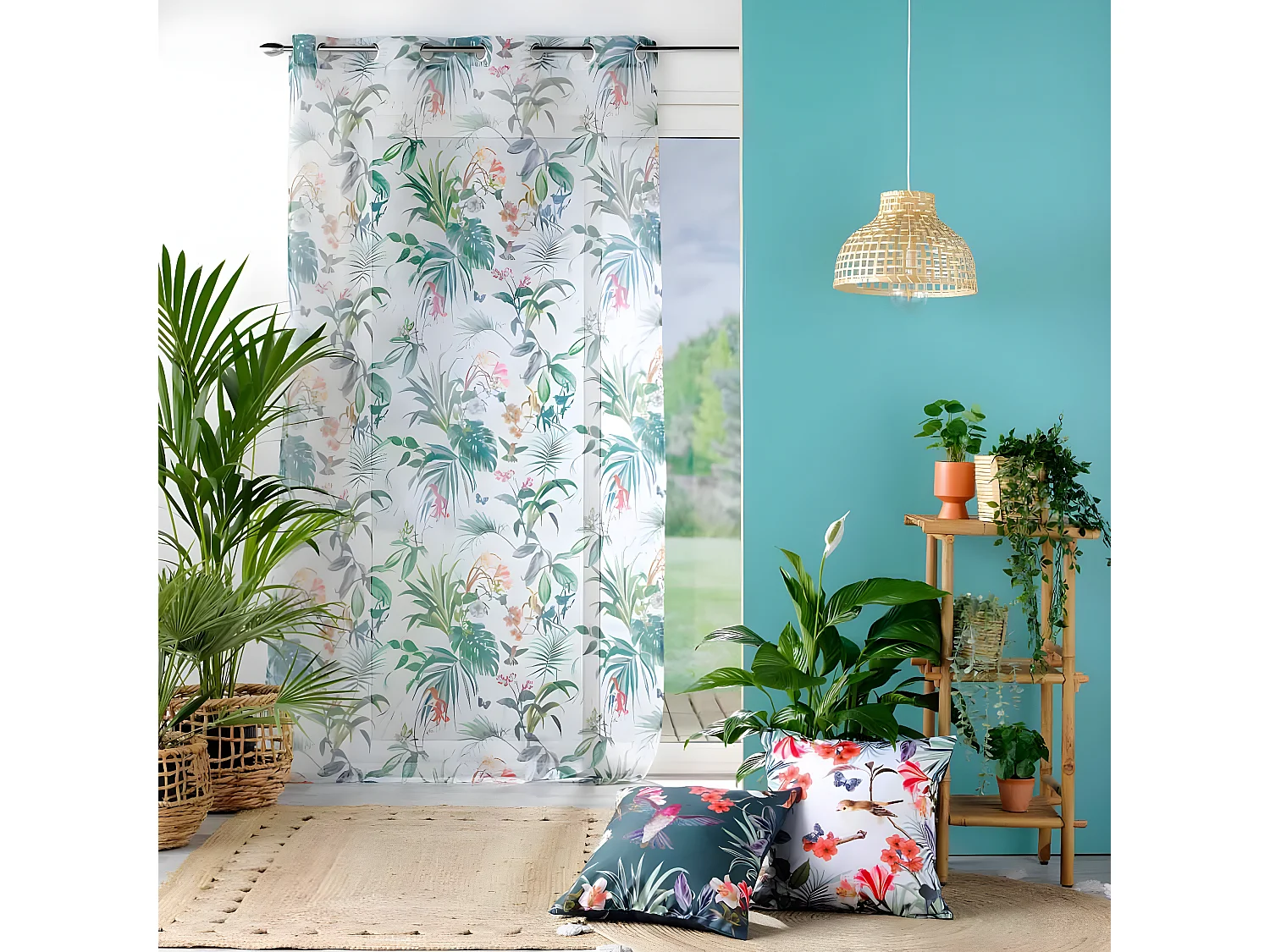 Rideau Voilage à Œillets "Féerie" 140x240cm Blanc