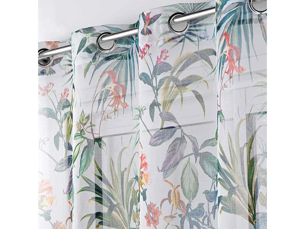 Rideau Voilage à Œillets "Féerie" 140x240cm Blanc