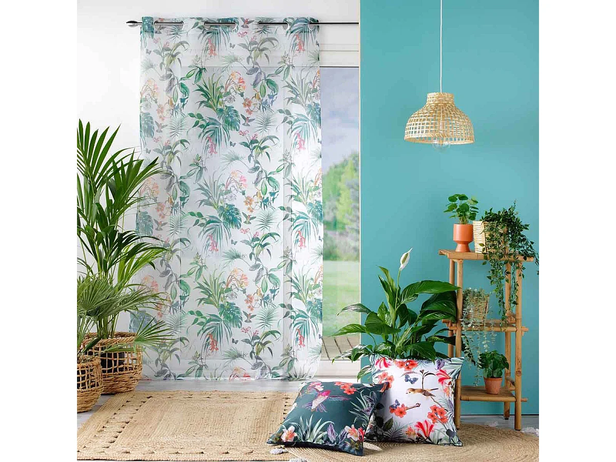 Rideau Voilage à Œillets "Féerie" 140x240cm Blanc