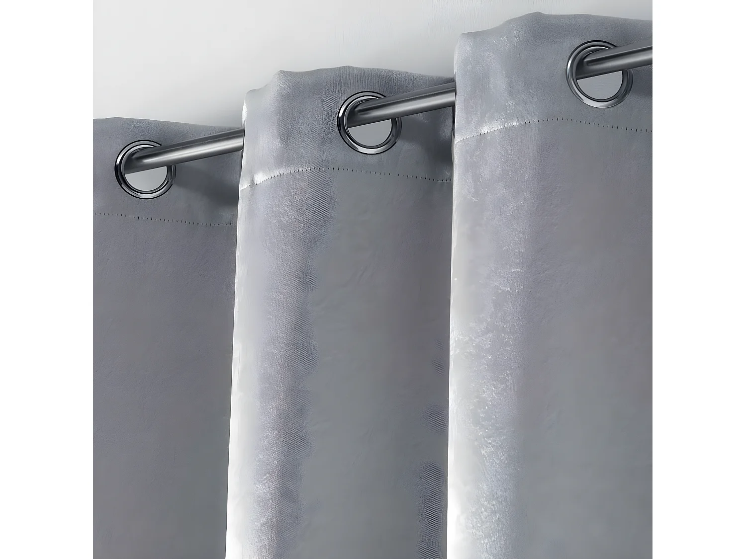 Rideau Occultant "Marbrea" 135x240cm Gris