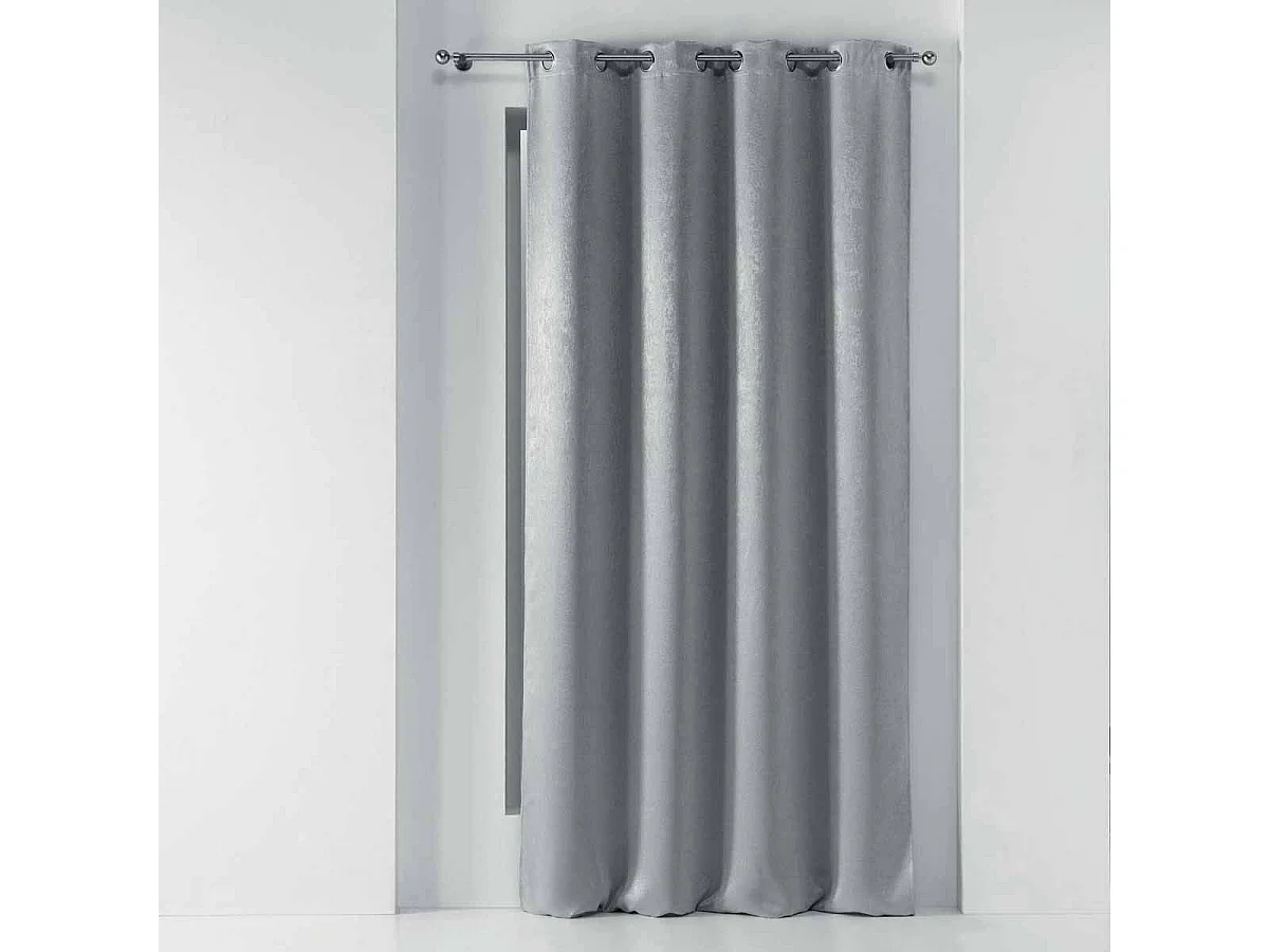 Rideau Occultant "Marbrea" 135x240cm Gris