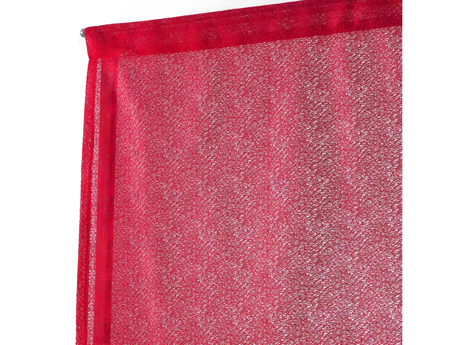 Paire de Voilages "Castille" 60x90cm Rouge