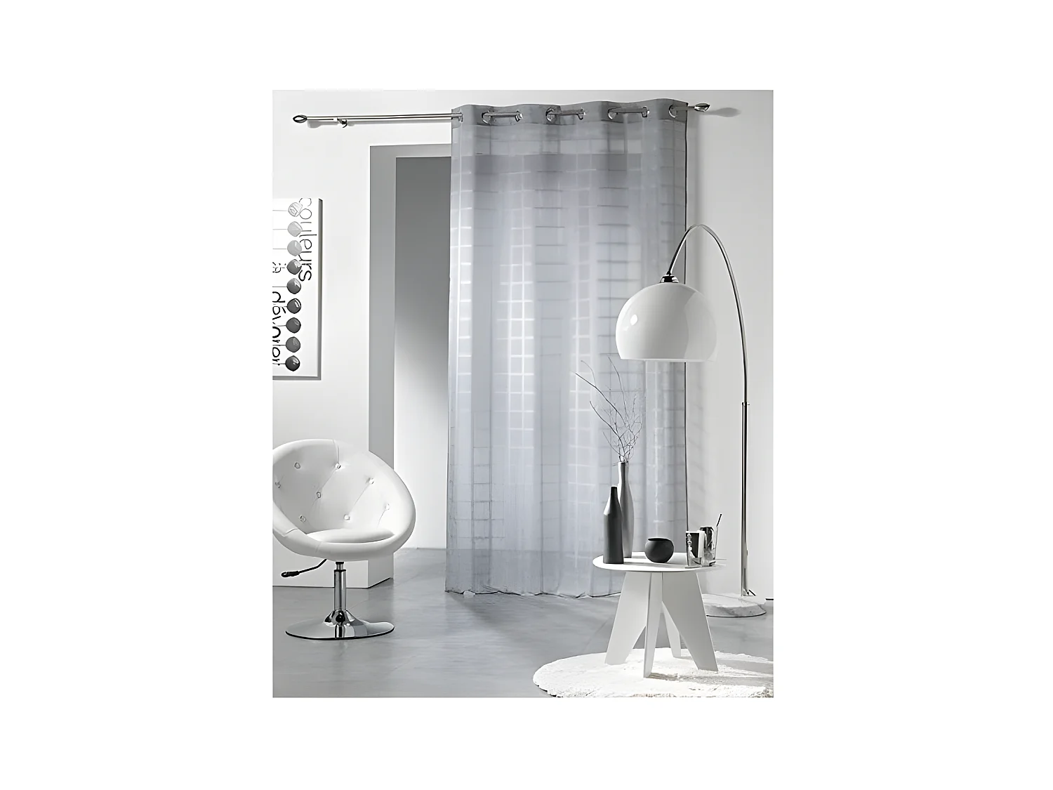 Rideau Voilage "Candide" 140x240cm Gris