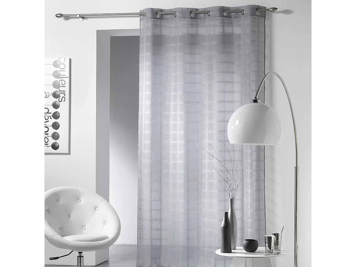 Rideau Voilage "Candide" 140x240cm Gris