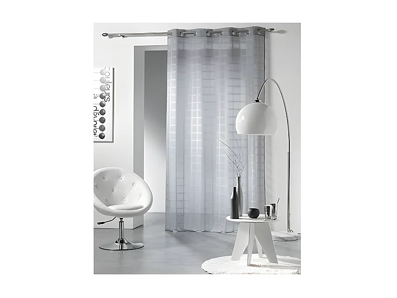 Rideau Voilage "Candide" 140x240cm Gris