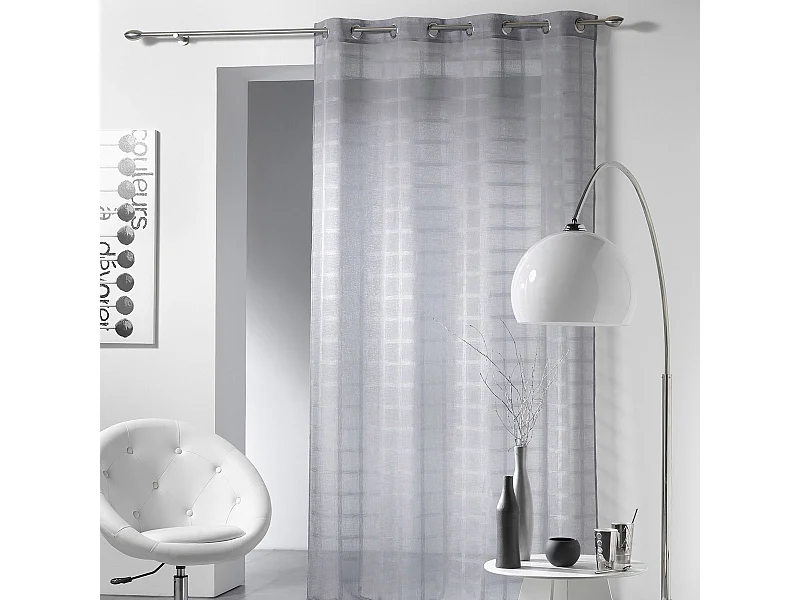 Rideau Voilage "Candide" 140x240cm Gris