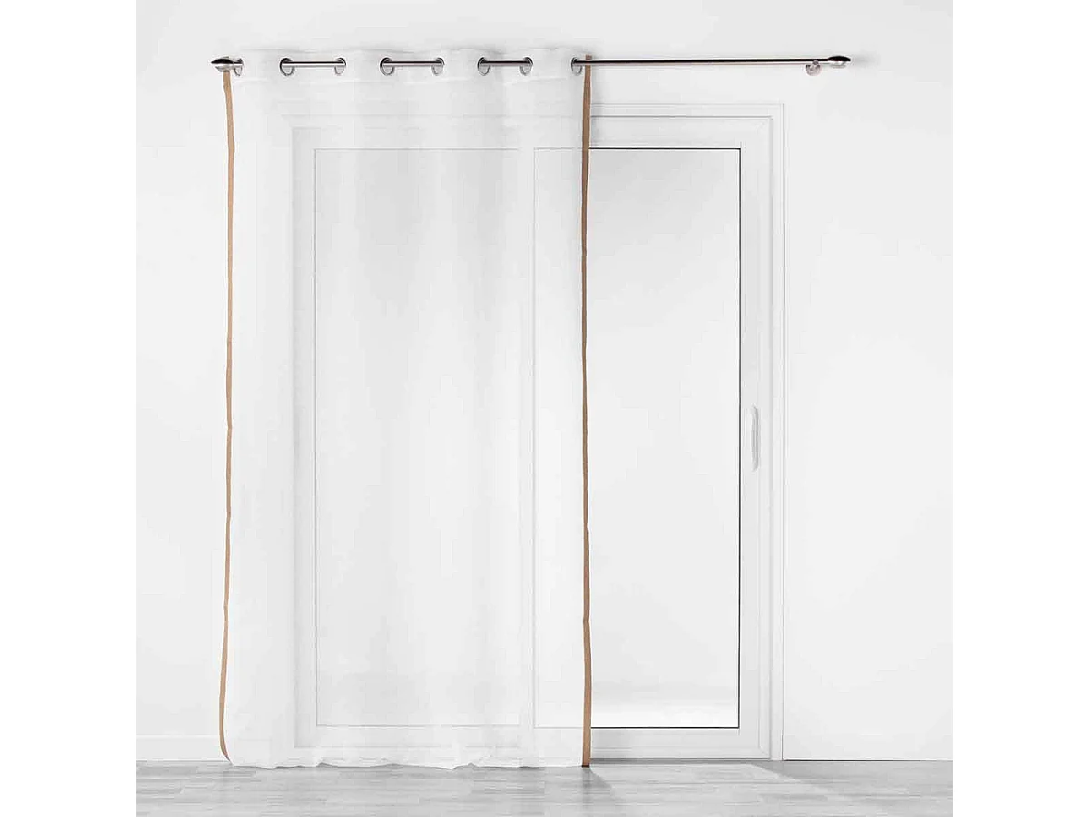 Rideau Voilage à Œillets "Sarah" 140x240cm Blanc