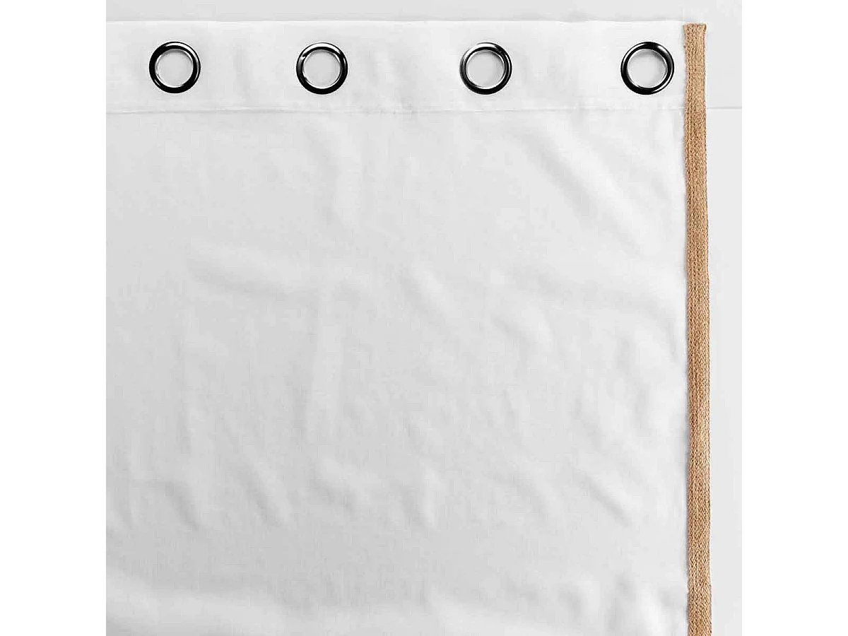 Rideau Voilage à Œillets "Sarah" 140x240cm Blanc