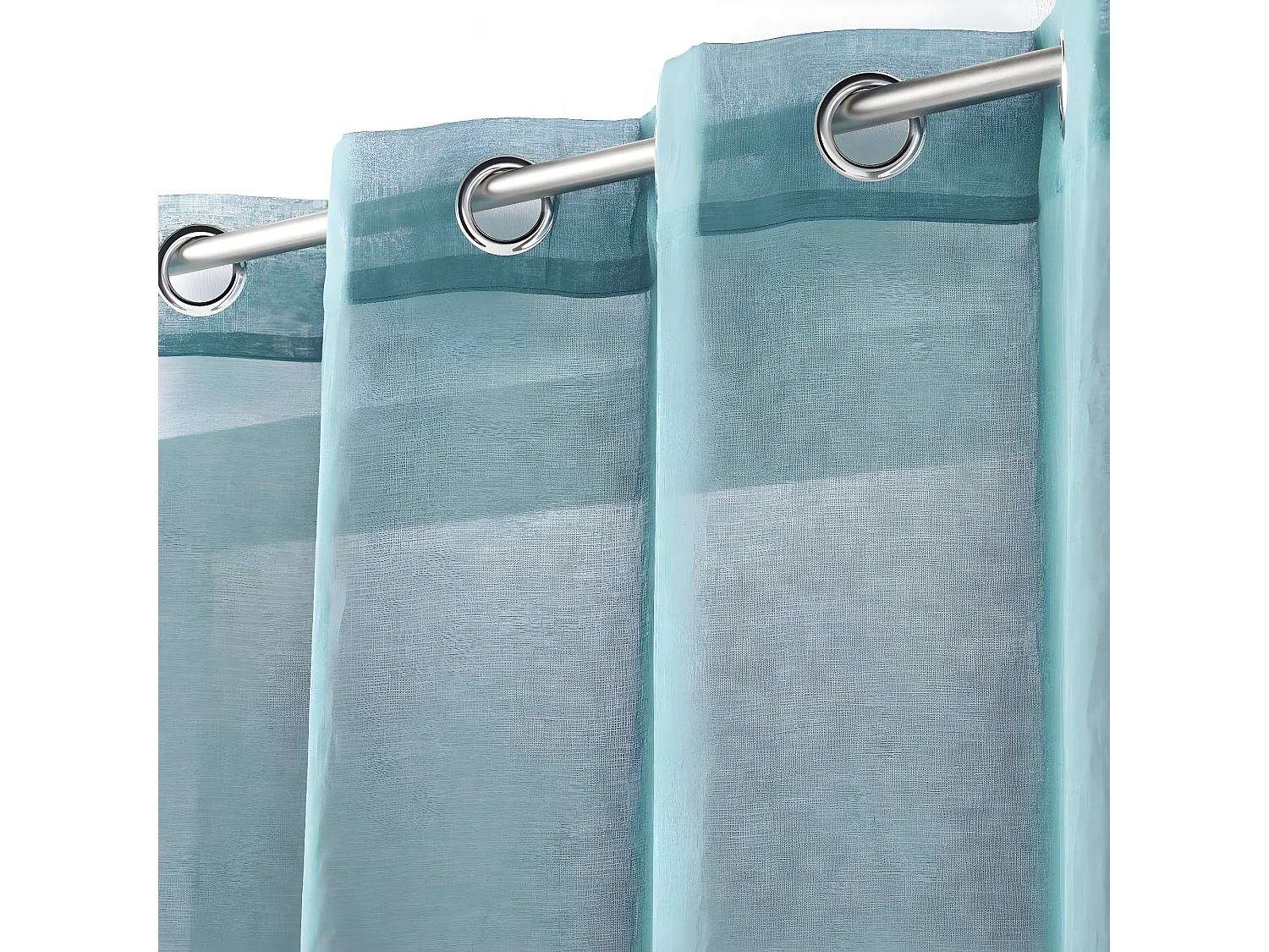 Rideau Voilage Étamine "Telma" 140x240cm Bleu