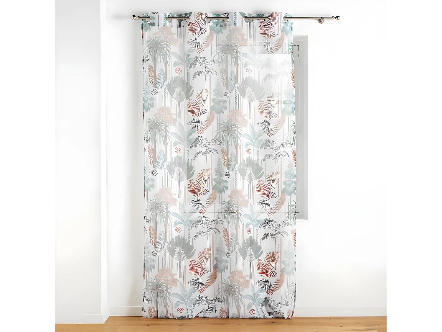 Rideau Voilage à Œillets "Terra Nova" 140x240cm Multicolore