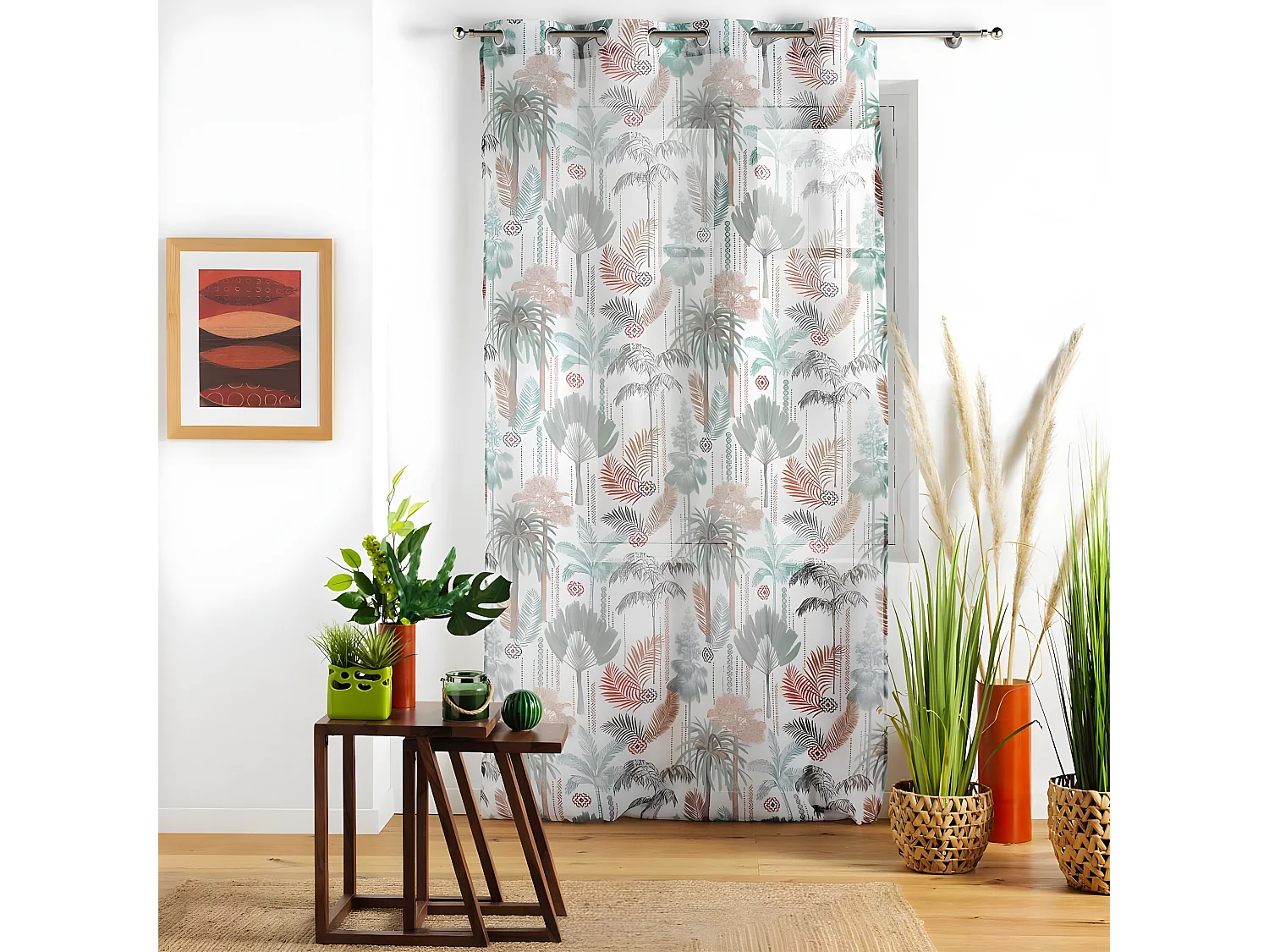 Rideau Voilage à Œillets "Terra Nova" 140x240cm Multicolore